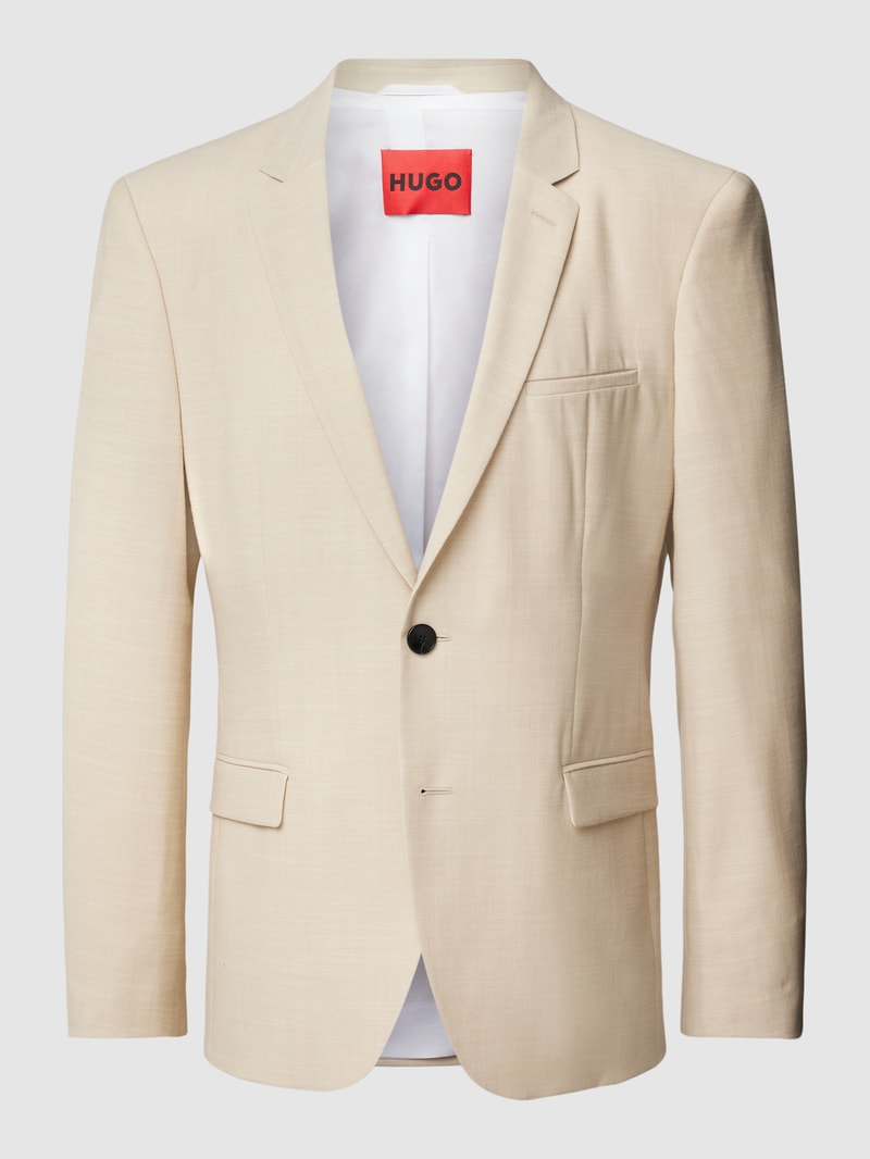 2-Knopf-Sakko mit Allover-Muster Modell 'Arti' in beige