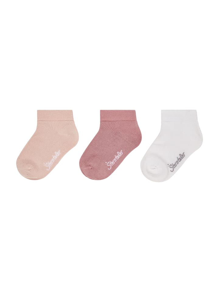 Sterntaler Sneaker-Socken 3er-Pack uni in rosa günstig kaufen 18
