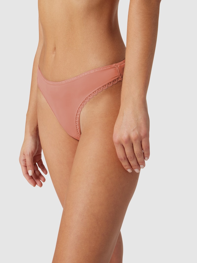 String im 3er-Pack mit Logo-Bund in rosé