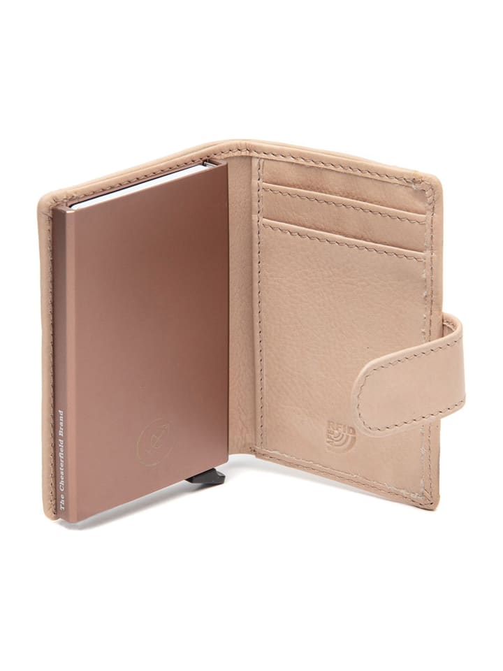 The Chesterfield Brand Kaunas Geldbörse RFID Schutz Leder 7.5 cm in beige günstig kaufen onesize