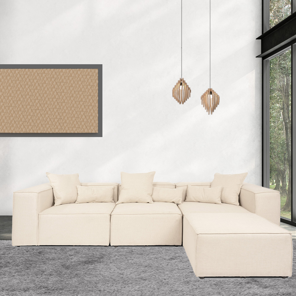 Home Deluxe Modulares Sofa VERONA - L beige