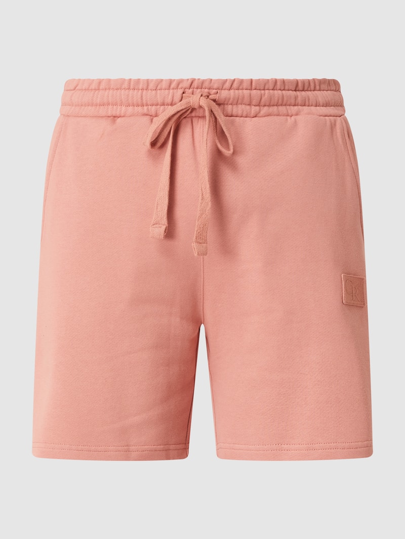 Sweatshorts aus Bio-Baumwolle in dunkel orange