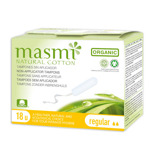 BIO TAMPONS Classic 100% Bio-Baumwolle MASMI  18 St  Tampon
