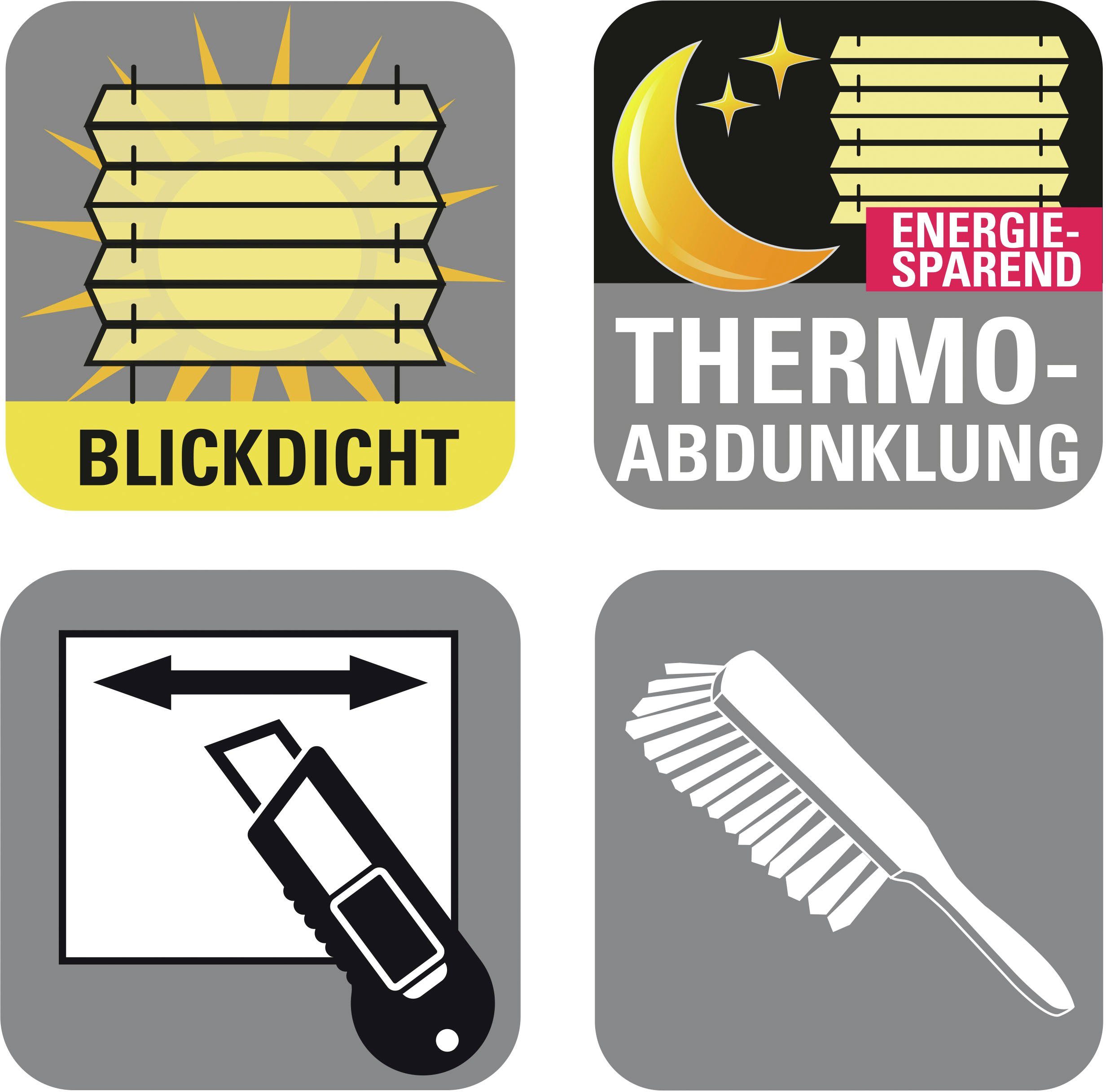 Plissee Easyfix Plissee Day + Night, GARDINIA, verdunkelnd, ohne Bohren, verspannt, Klemmfix, lichtdurchlässig und zugleich abdunkelnd mit Thermobeschichtung