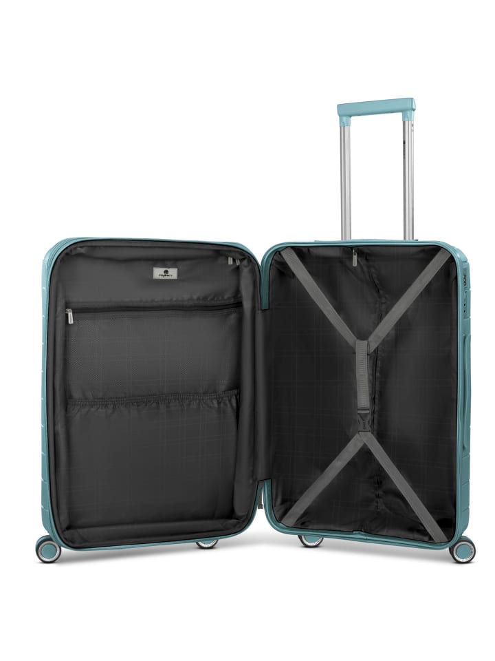 Franky London 4 Rollen Kofferset 3-teilig mit Dehnfalte in mint green günstig kaufen onesize