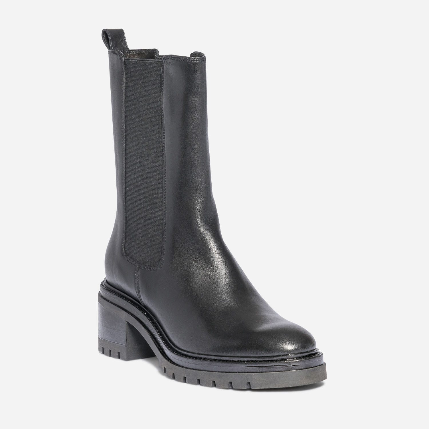 Chelsea boots TEXTO noir éco-conçu en cuir