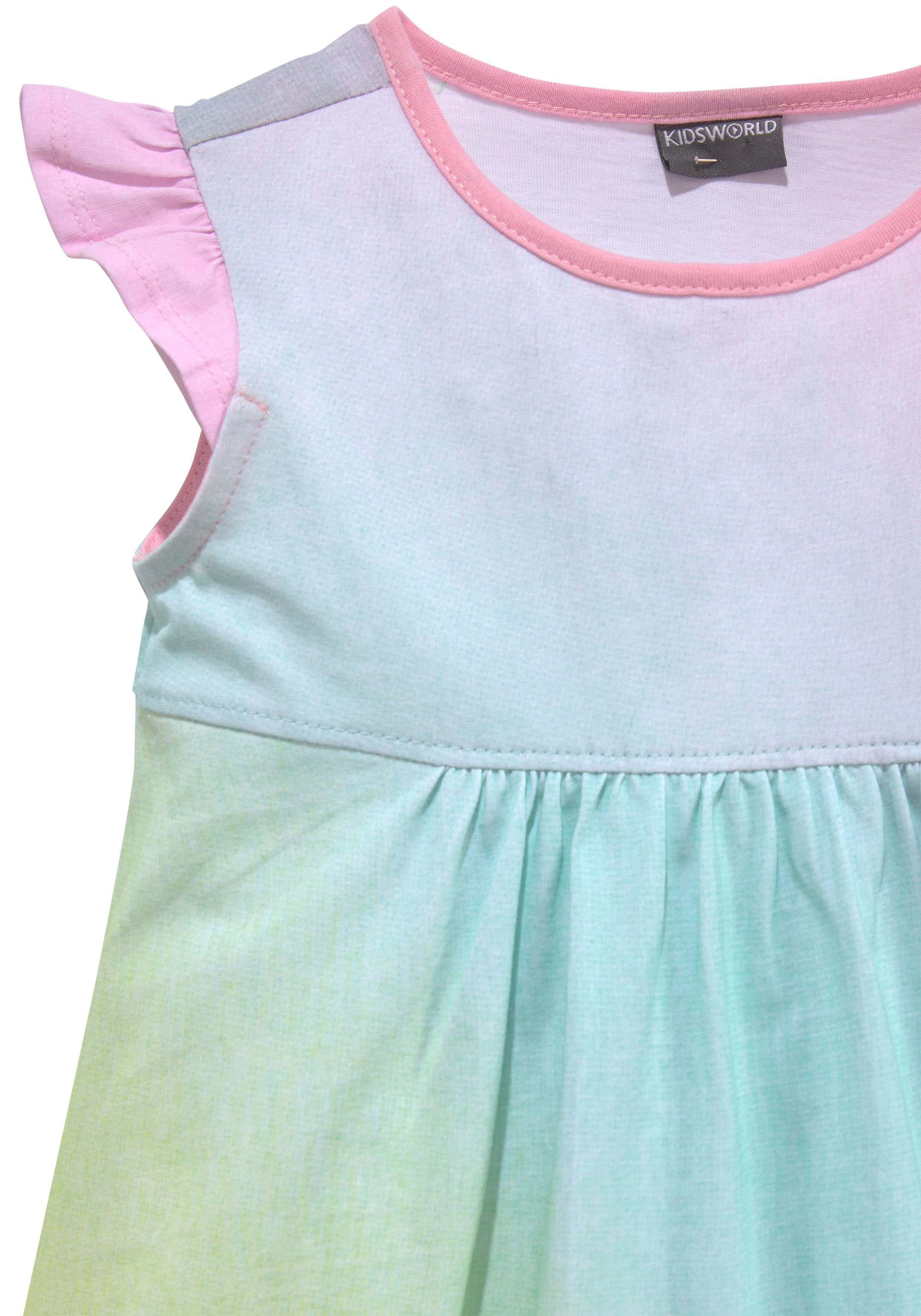 KIDSWORLD Jerseykleid mit kleinen Flügelärmeln