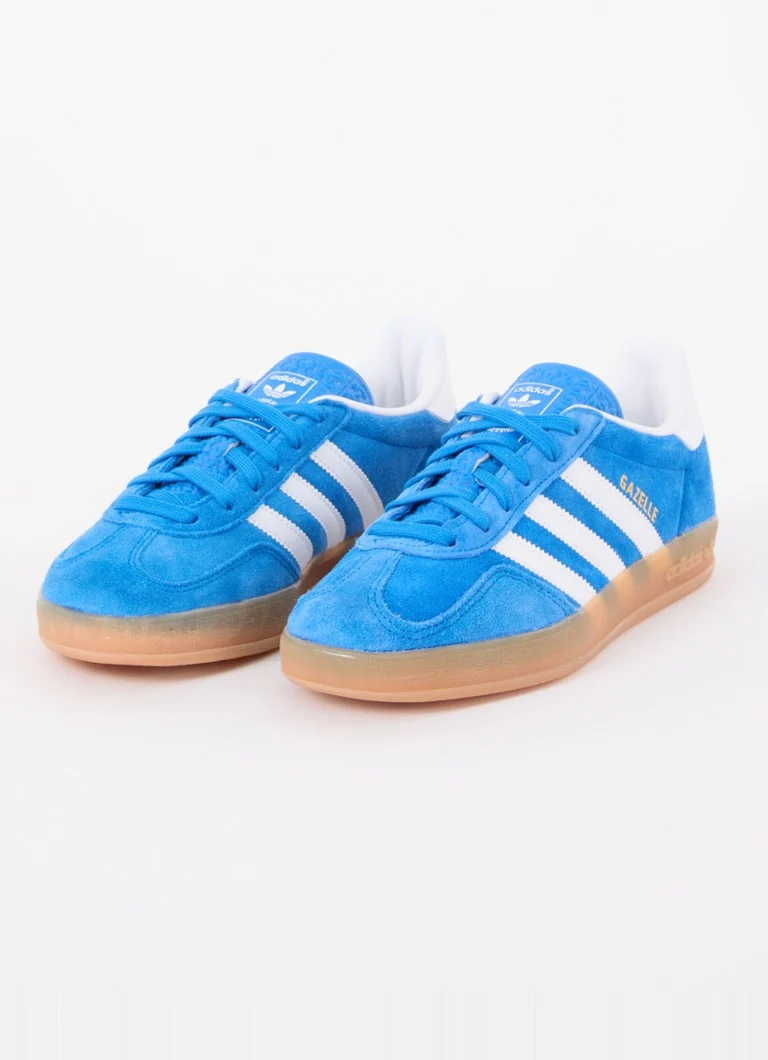 Sneaker Adidas Gazelle Indoor in pelle scamosciata con dettagli in pelle