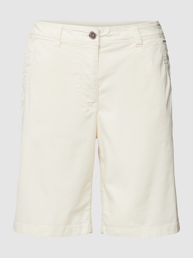Bermudas mit französischen Eingrifftaschen in offwhite
