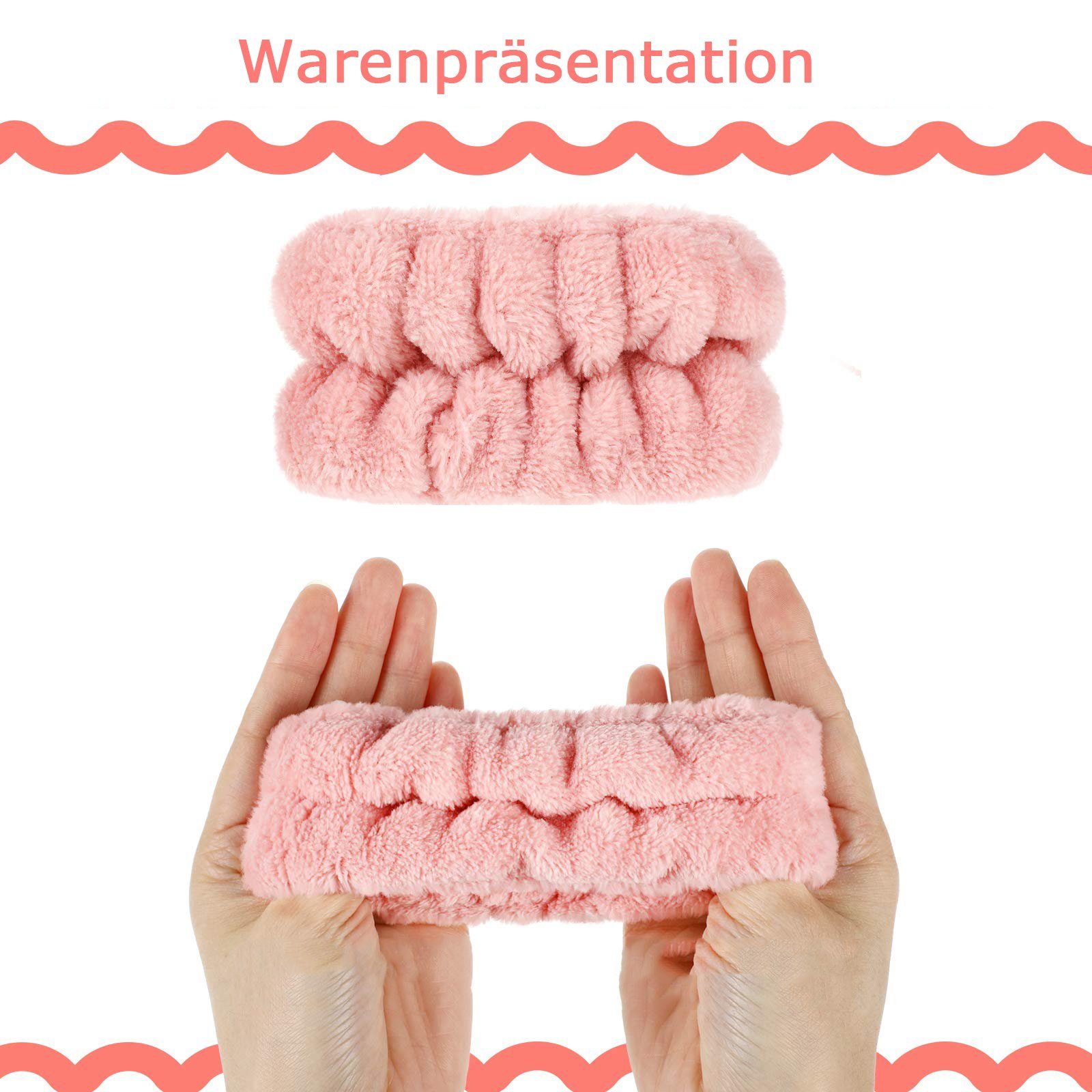 FeelGlad Schweißband 4 Paare Schweißband Handgelenk,Spa Headband, Weich