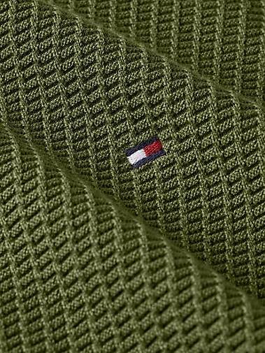 TOMMY HILFIGER Herren Strickpullover RECTANGULAR STRUCTURE CREW