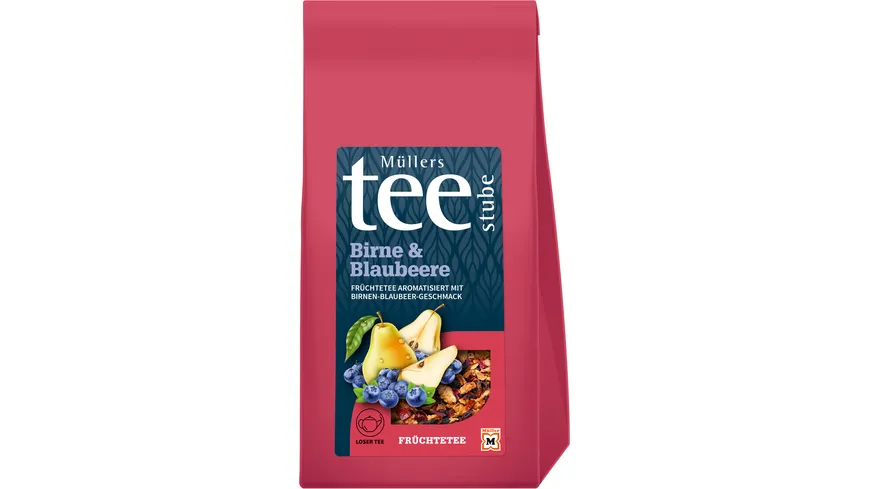 Müllers Teestube Früchtetee Lose Birne & Blaubeere 175 g