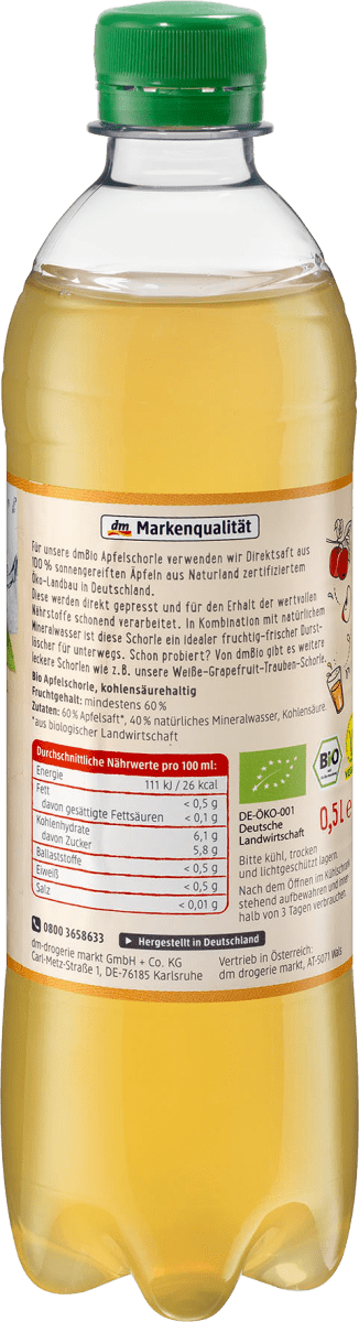 Apfelschorle, 500 ml EINWEG