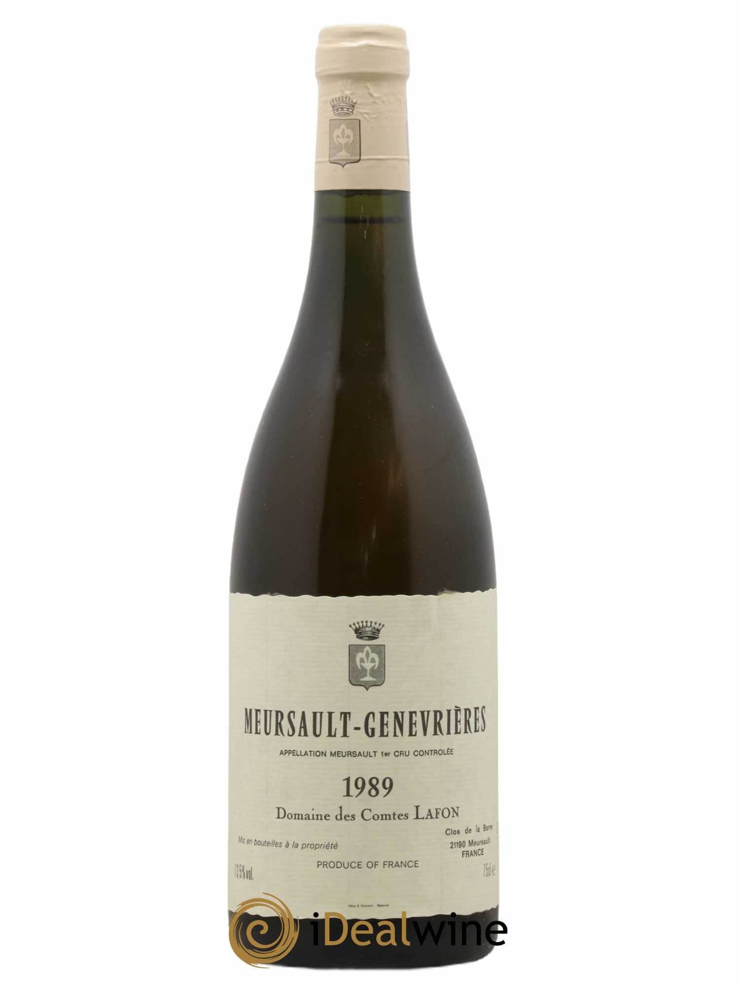 Meursault 1er Cru Genevrières Comtes Lafon (Domaine des)  1989 - Lot de 1 Bouteille