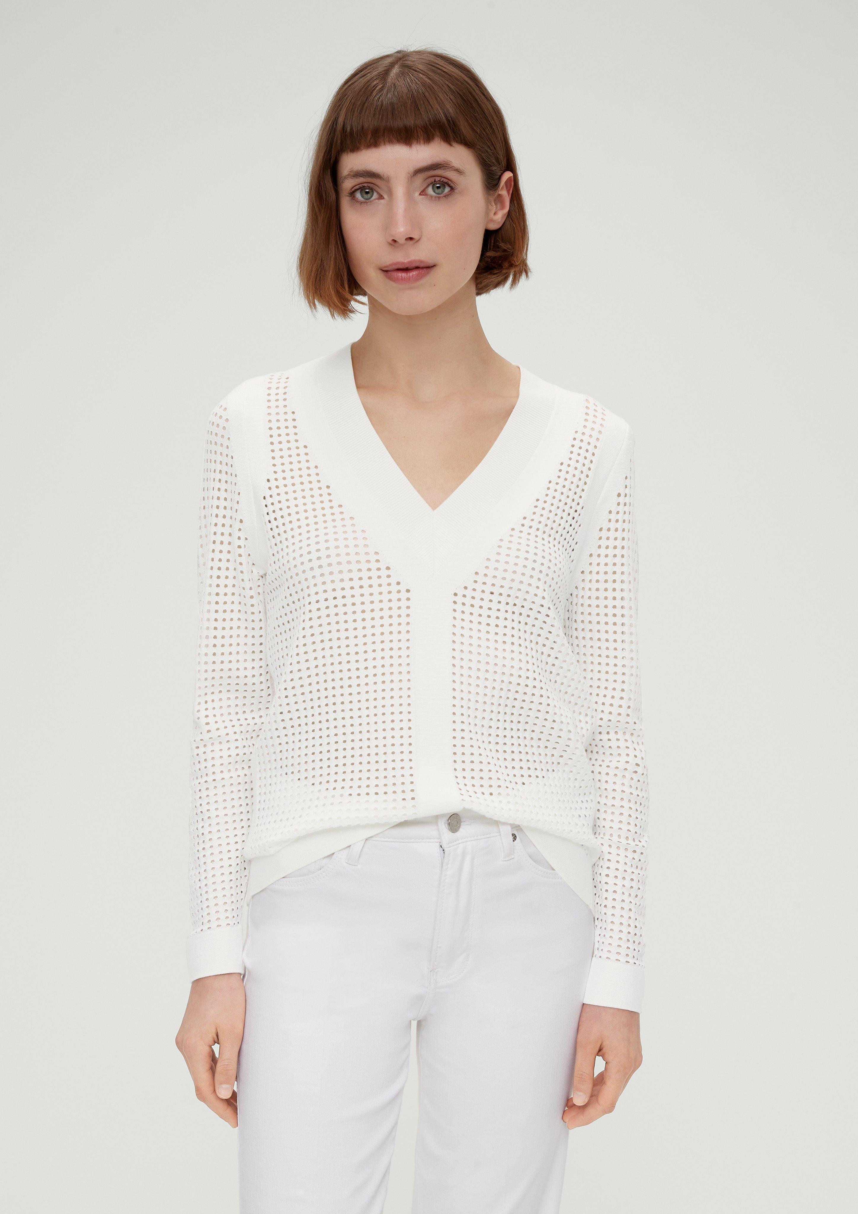 Pullover mit Lochmuster  2127071-0210