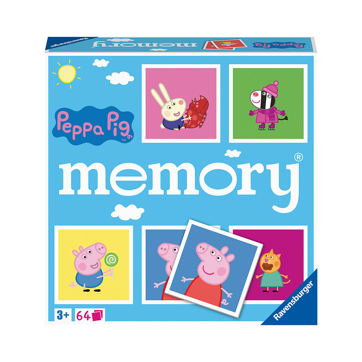 Ravensburger - 20886 - Peppa Pig memory®, der Spieleklassiker für alle Fans der TV-Serie Peppa Pig, Merkspiel für 2-8 Spieler ab 3 Jahren
