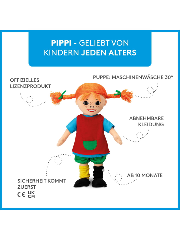 Pippi Langstrumpf Spielzeug Pippi Langstrumpf in bunt günstig kaufen onesize