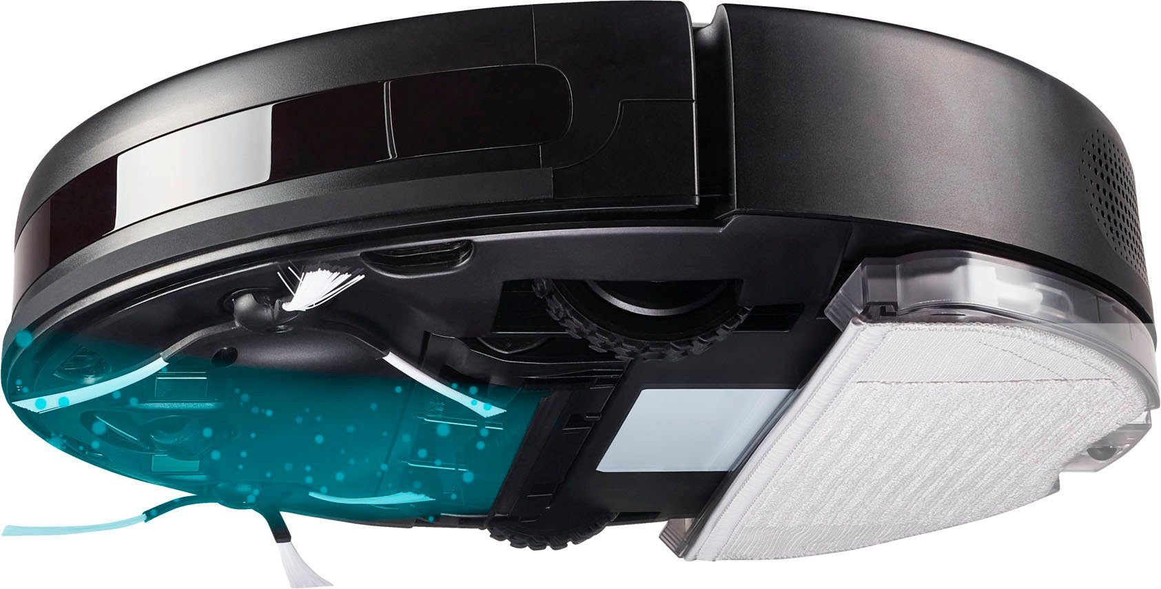 Medion® Nass-Trocken-Saugroboter S30 SW MD 20021, App + Alexa, Laufzeit bis zu 140 Min, regulierbare Wasserabgabe