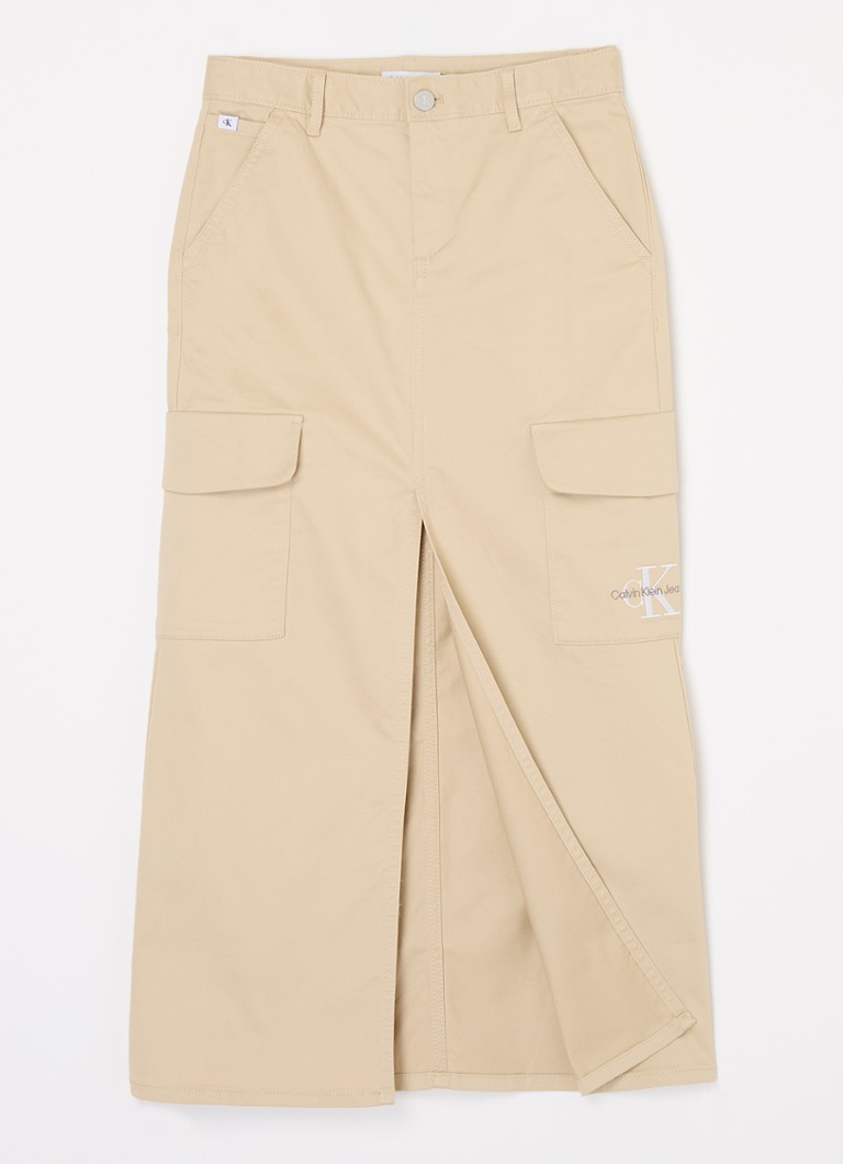 Calvin Klein  Midi rok met opgestikte zakken