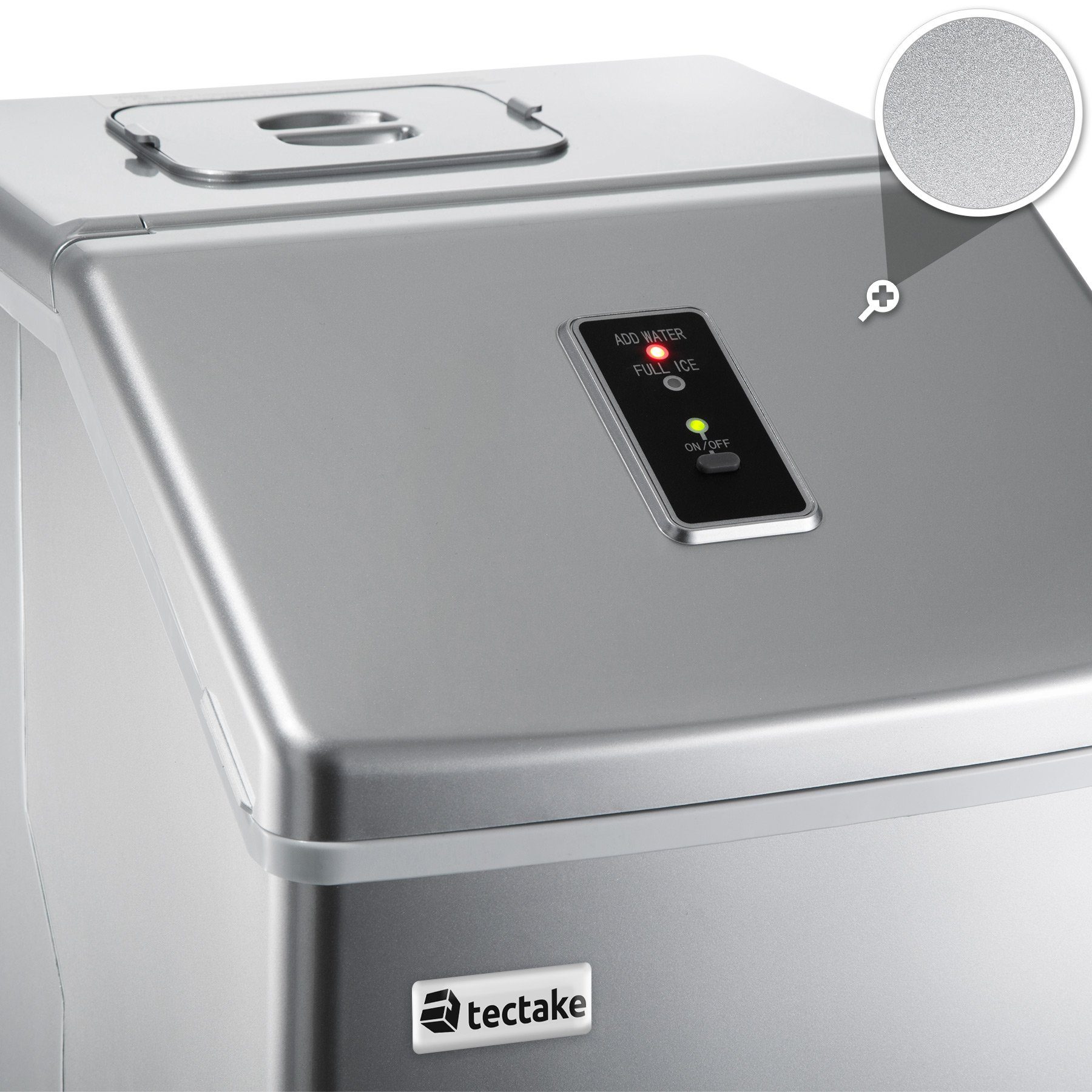 tectake Elektrischer Eiswürfelbereiter Eiswürfelmaschine für klare Eiswürfel
