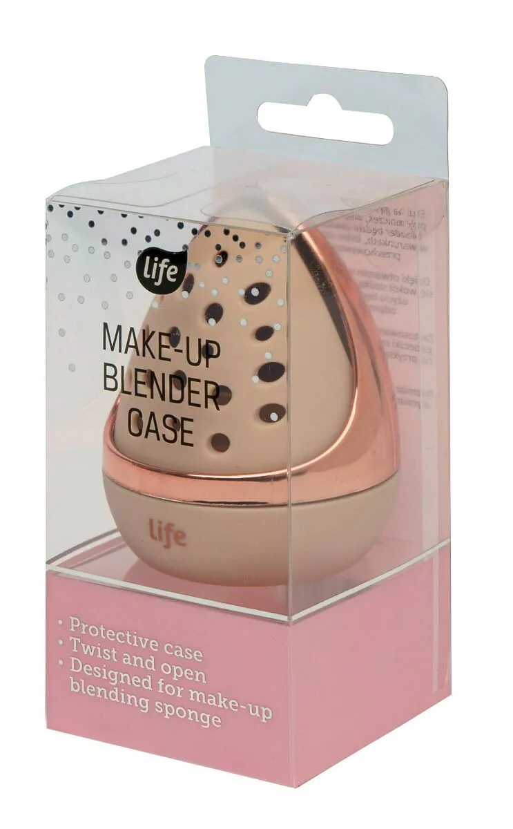 Футрола за сунђер за шминку Life Makeup, розе