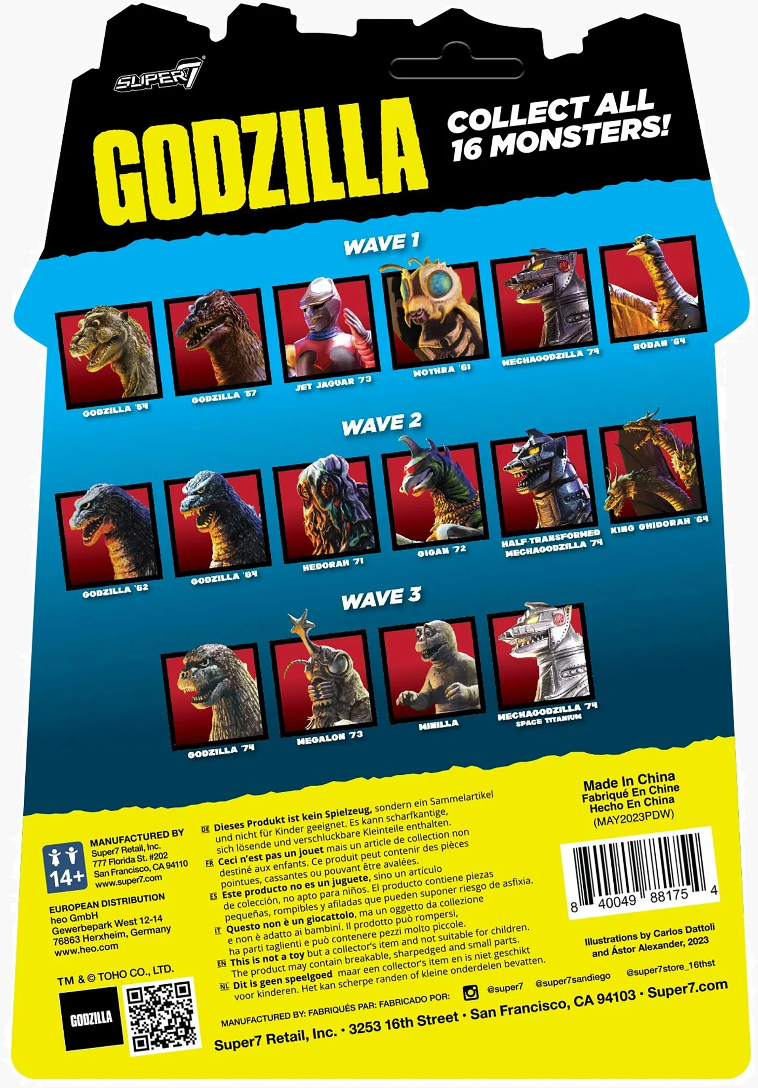 Toho ReAction Figures - Gigan (Toy recolor)