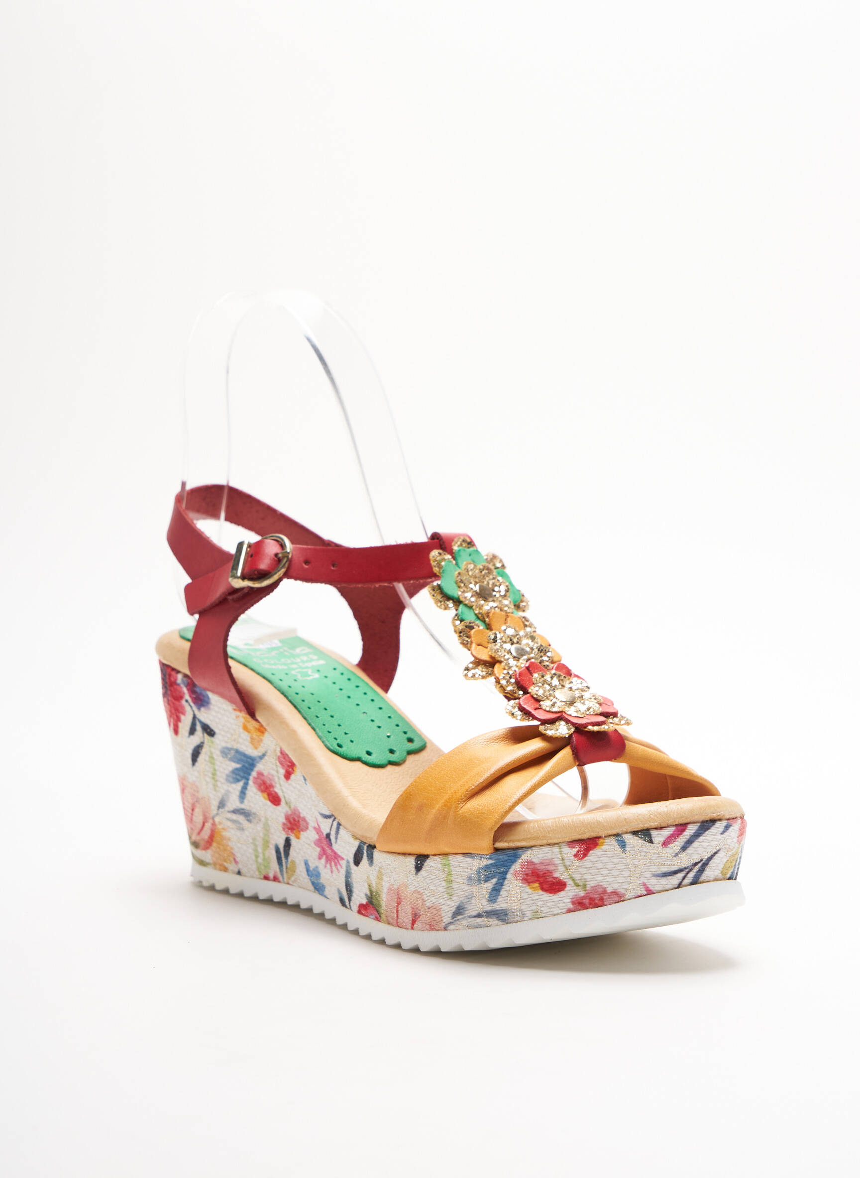 Marila Sandales Nu Pieds Femme couleur rouge