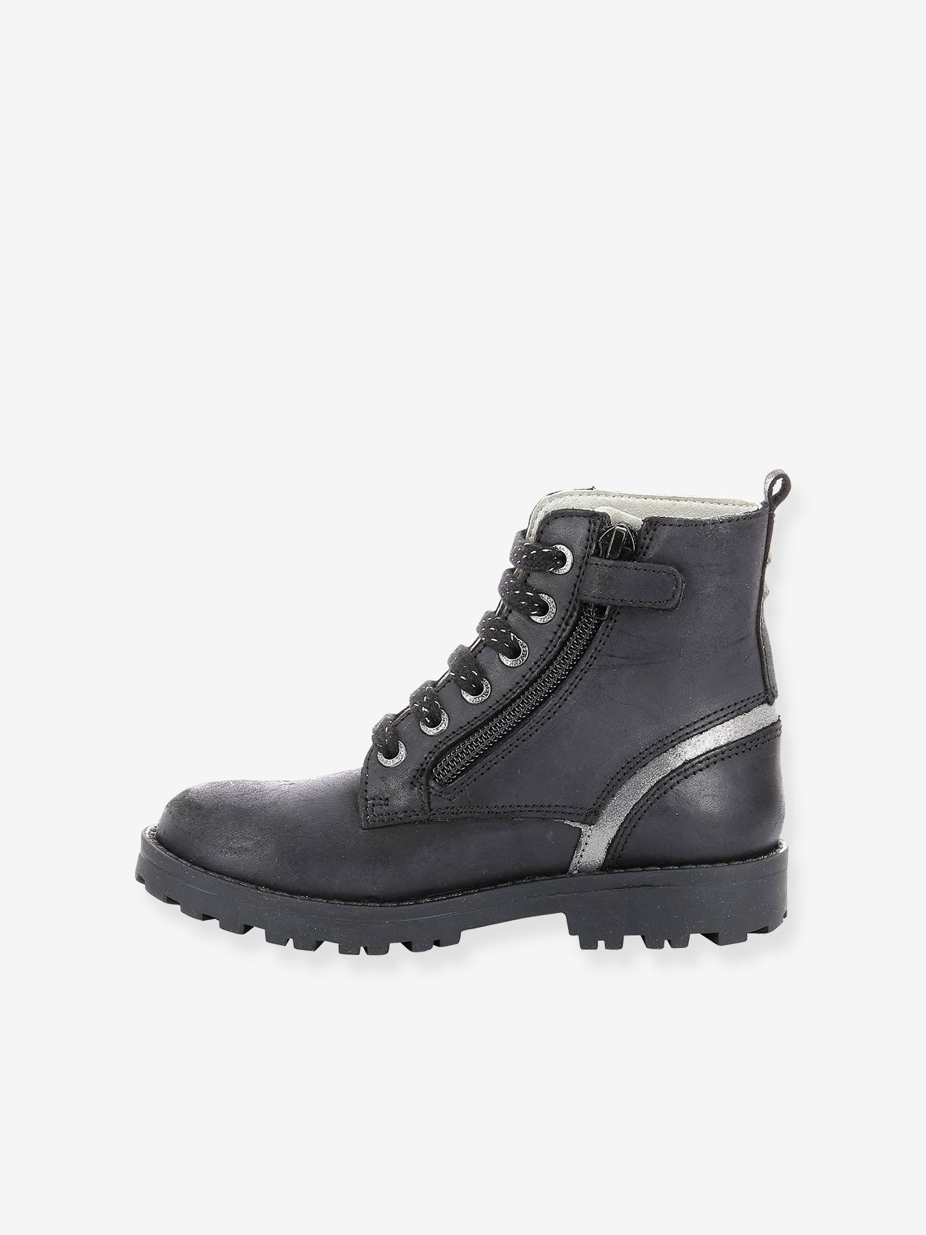 Boots fille Grooke KICKERS® noir argent