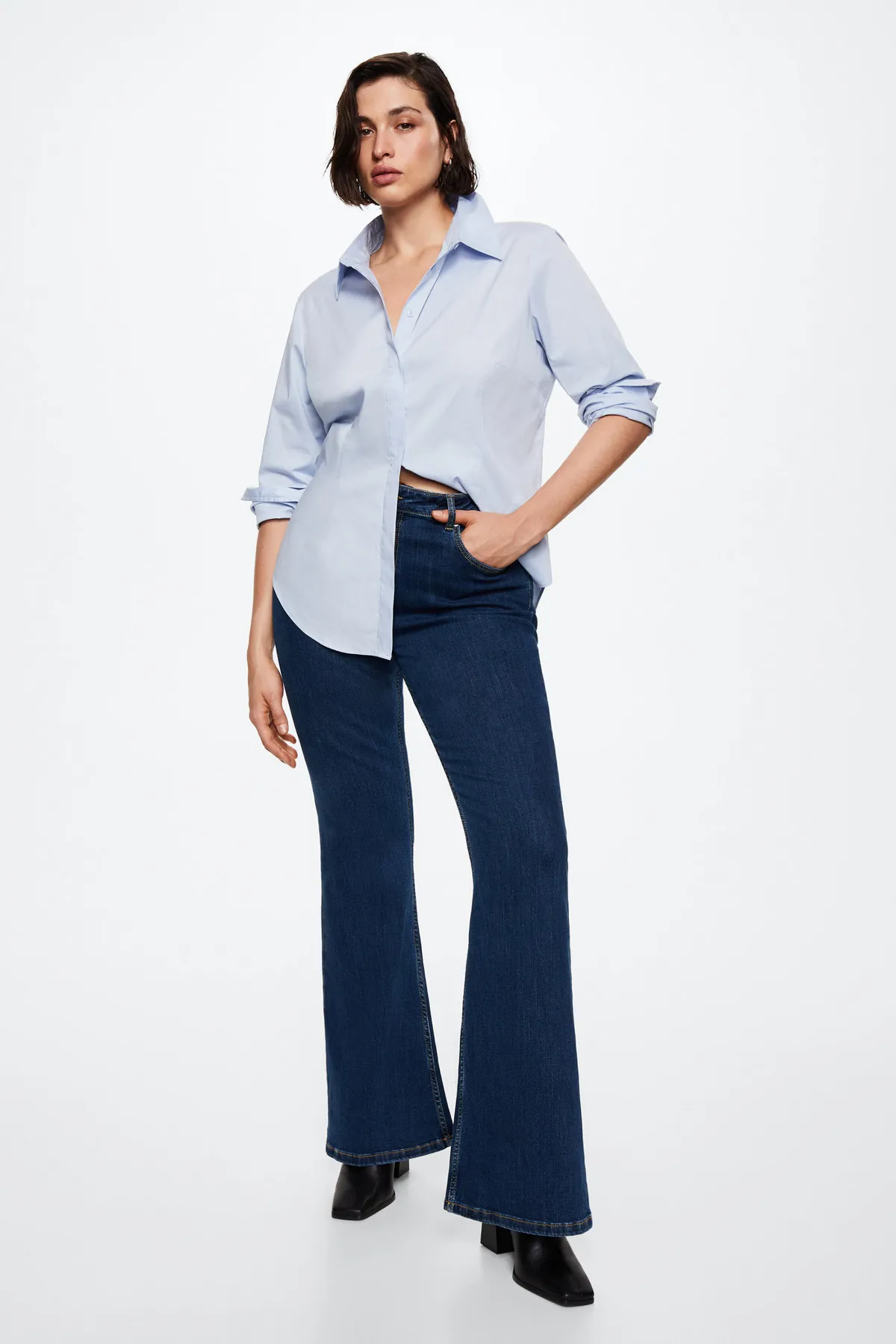 MANGO  Jeans - Blau - Wide Leg