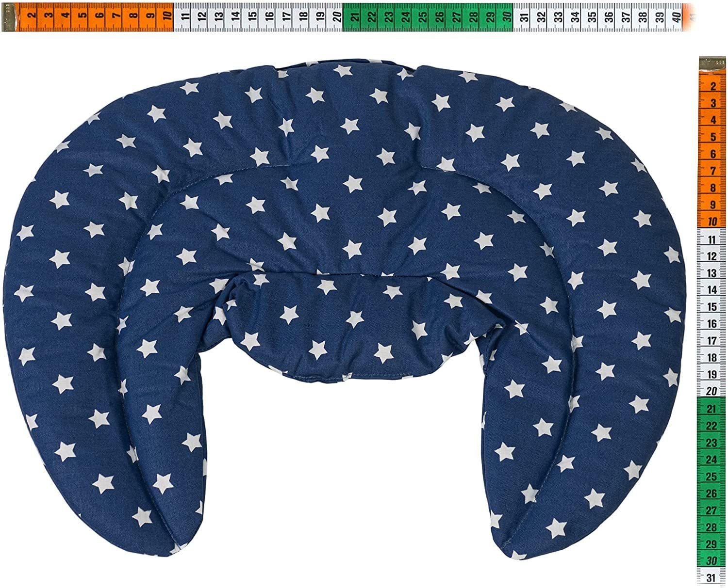 Giraffenland Wärmekissen Nackenhörnchen mit Stehkragen, Dinkelkissen - Nackenkissen Wärmekissen - Dinkel-Körnerkissen Nacken Schulter, Für die Mikrowelle und den Backofen geeignet