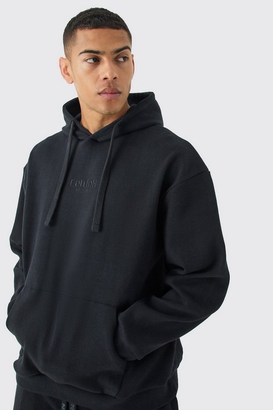 Gerippter Oversize Edition Hoodie