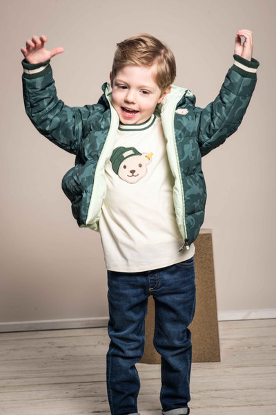 T-Shirt langarm, beige für Jungs
