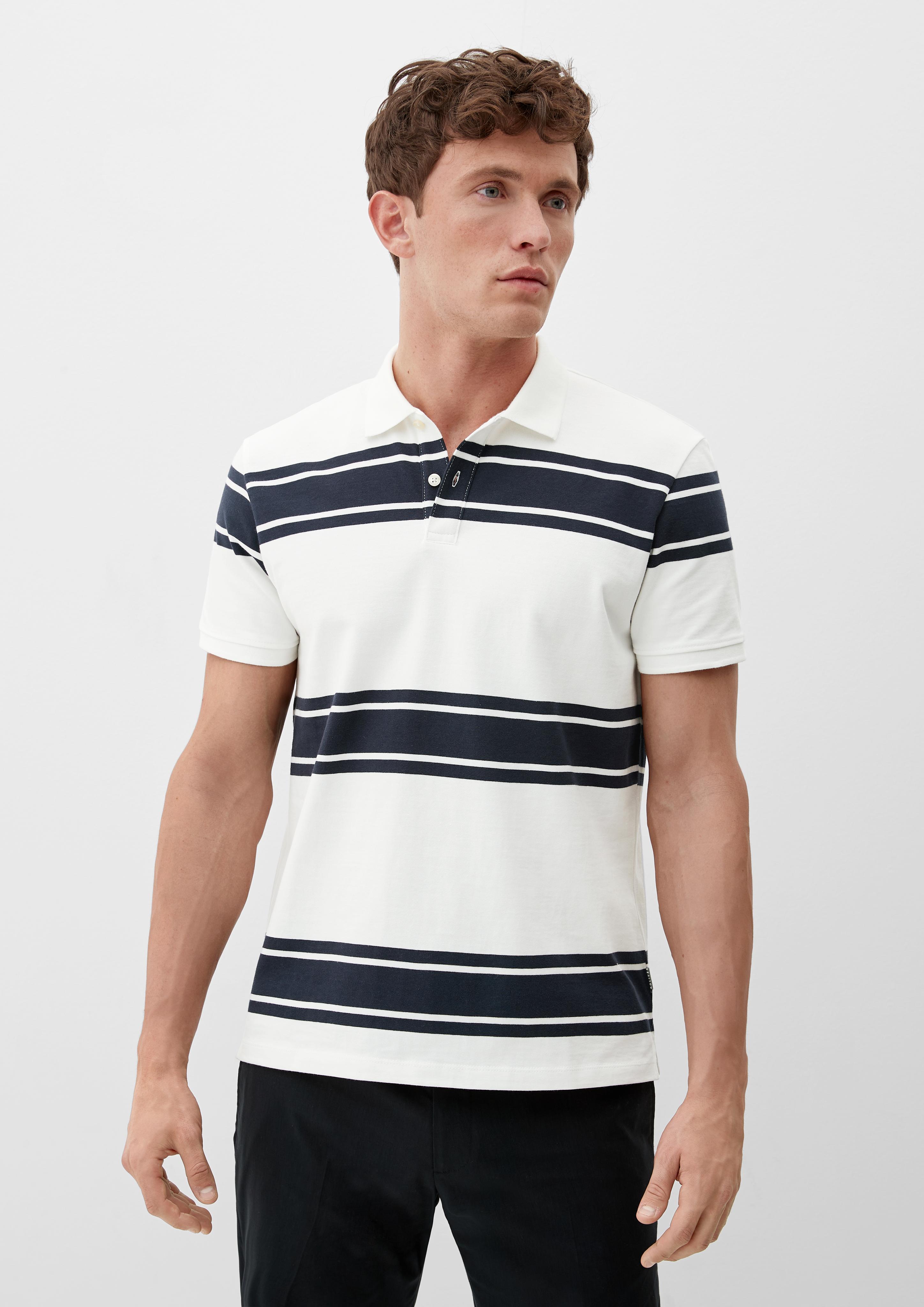 Poloshirt mit Streifenmuster  2128467-01G3