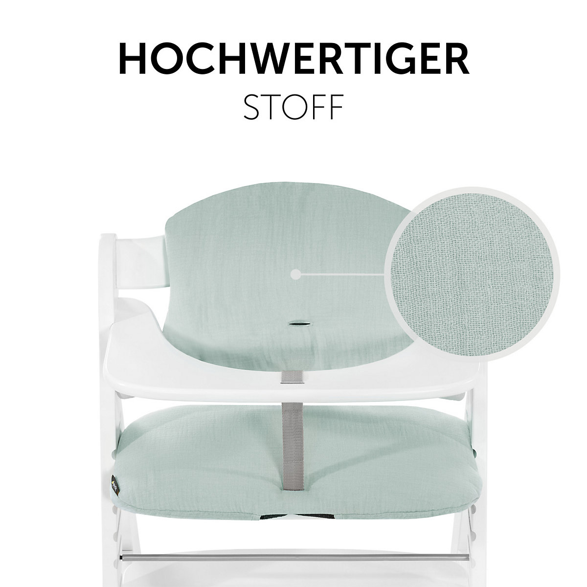 Sitzauflage Alpha Highchair Pad Select, Musselin Mint
