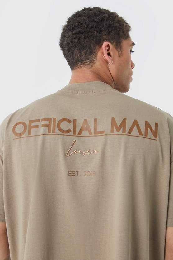 Kastiges Oversize T-Shirt mit Luxe-Stickerei