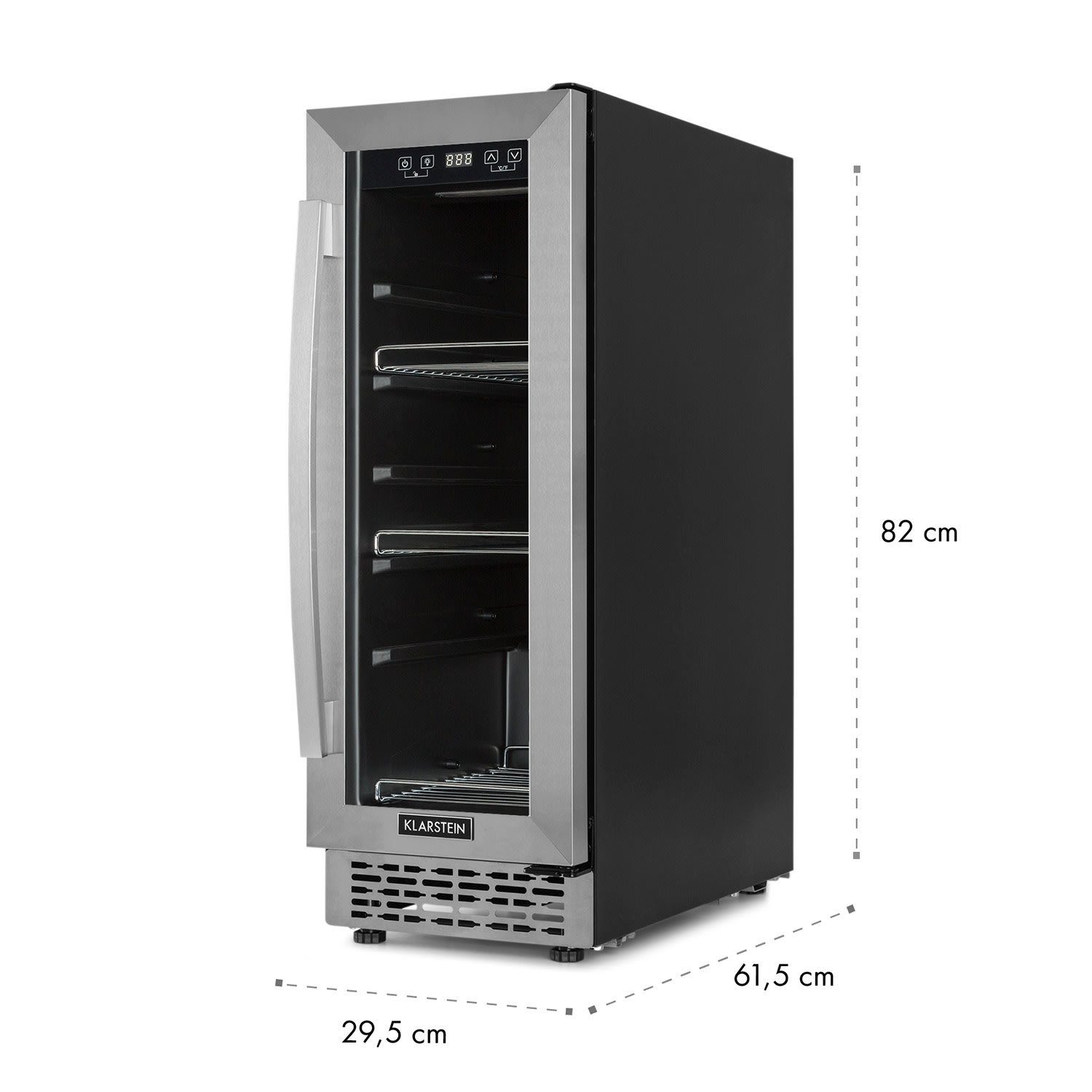 Klarstein Getränkekühlschrank TK15-Beerlager-56 10034269, 82 cm hoch, 29.5 cm breit, Bierkühlschrank Getränkekühlschrank Flaschenkühlschrank mit Glastür