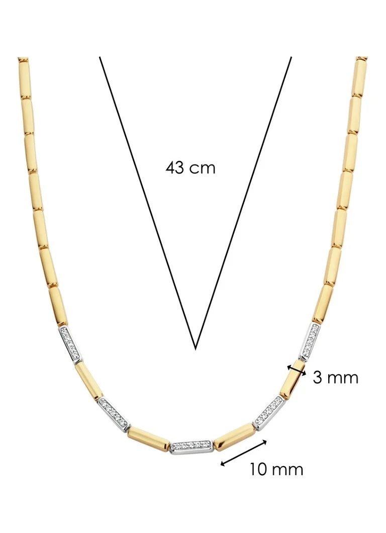 TI SENTO - Milano Gold-plated necklace 3997ZY