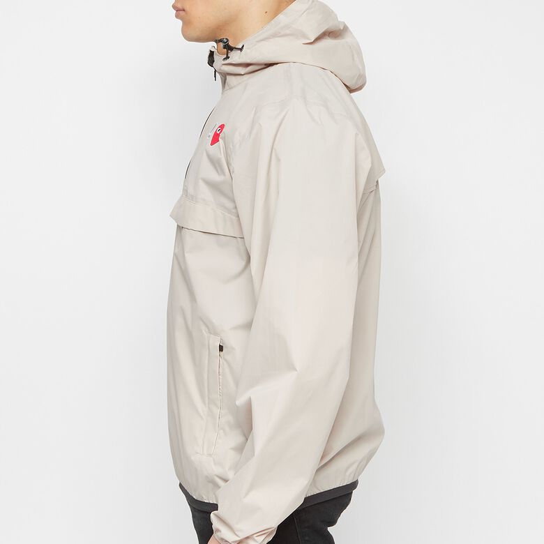 Comme des Garcons Play K-Way Hoodie Half Zip beige