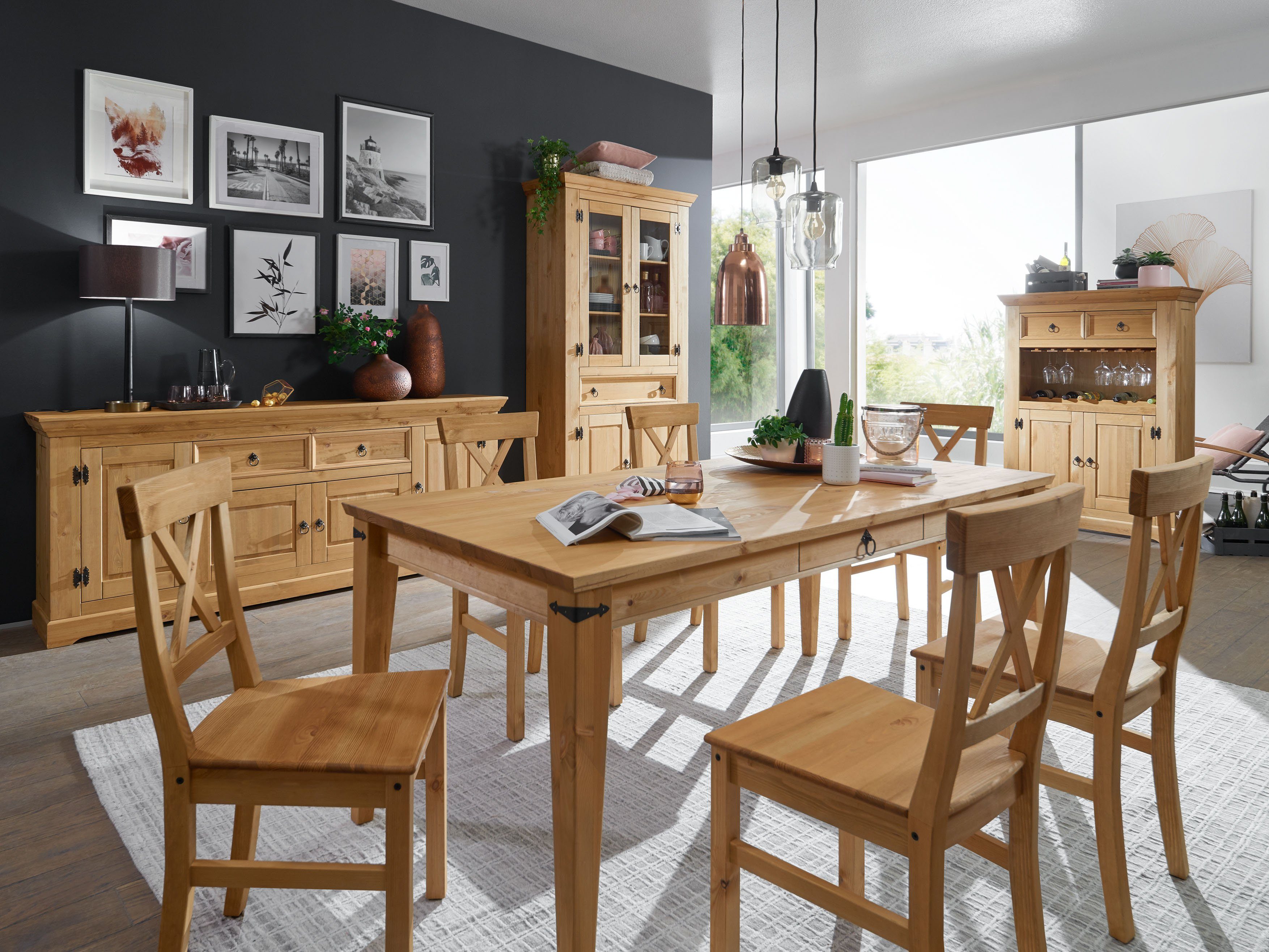 Woodroom Barschrank Visby mit Flaschenboden