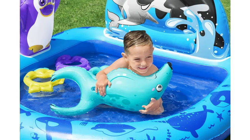 Bestway - Wasserspielcenter Polar Pals,134 x 131 x 73 cm