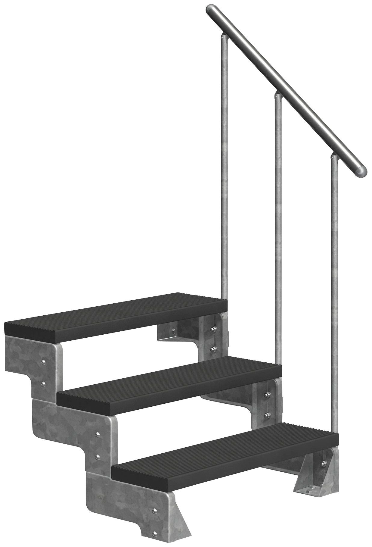 Dolle Außentreppe Gardentop, für Geschosshöhen bis 66 cm, Stufen offen, TRIMAX®-Stufen 80 cm