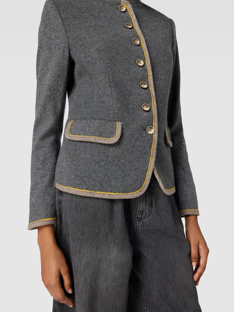 Blazer mit Pattentaschen in anthrazit