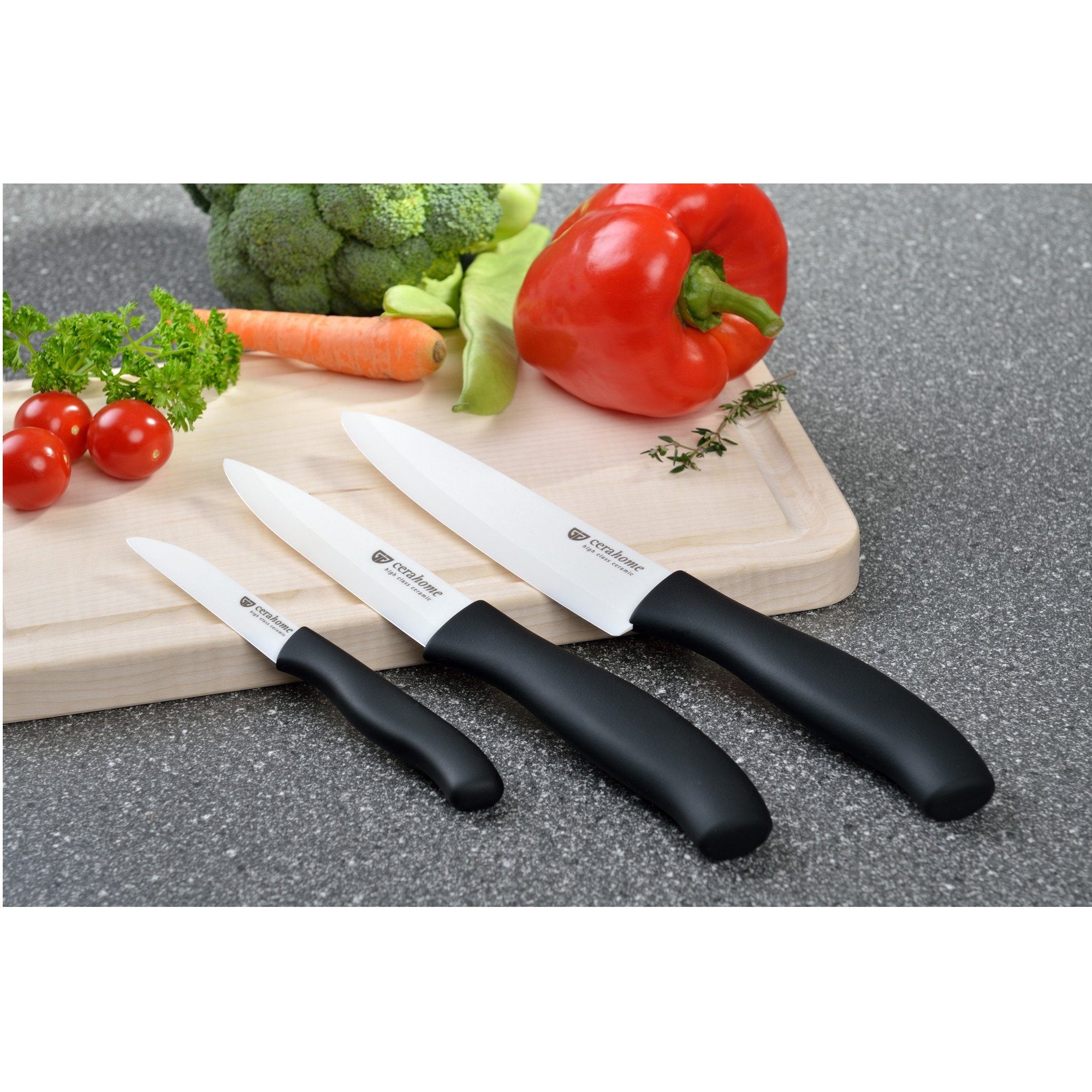 GRÄWE Allzweckmesser GRÄWE Keramik-Messerset 3-teilig