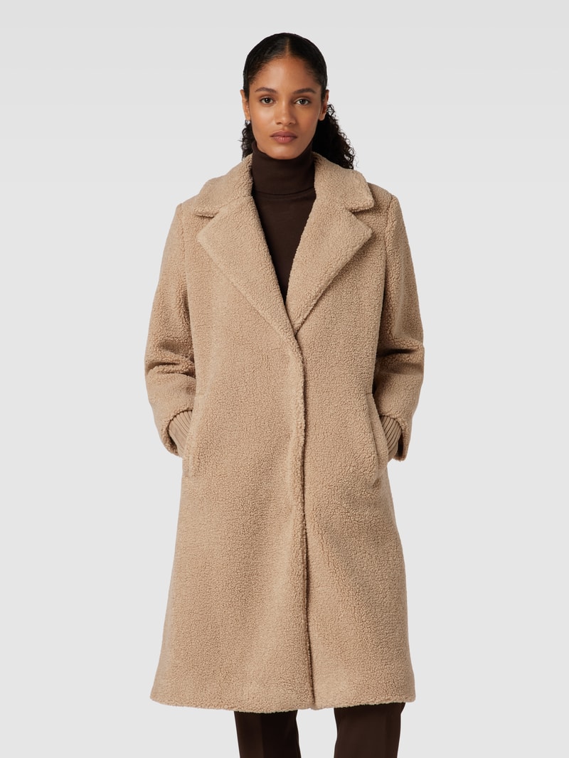 Mantel mit Umlegekragen in camel