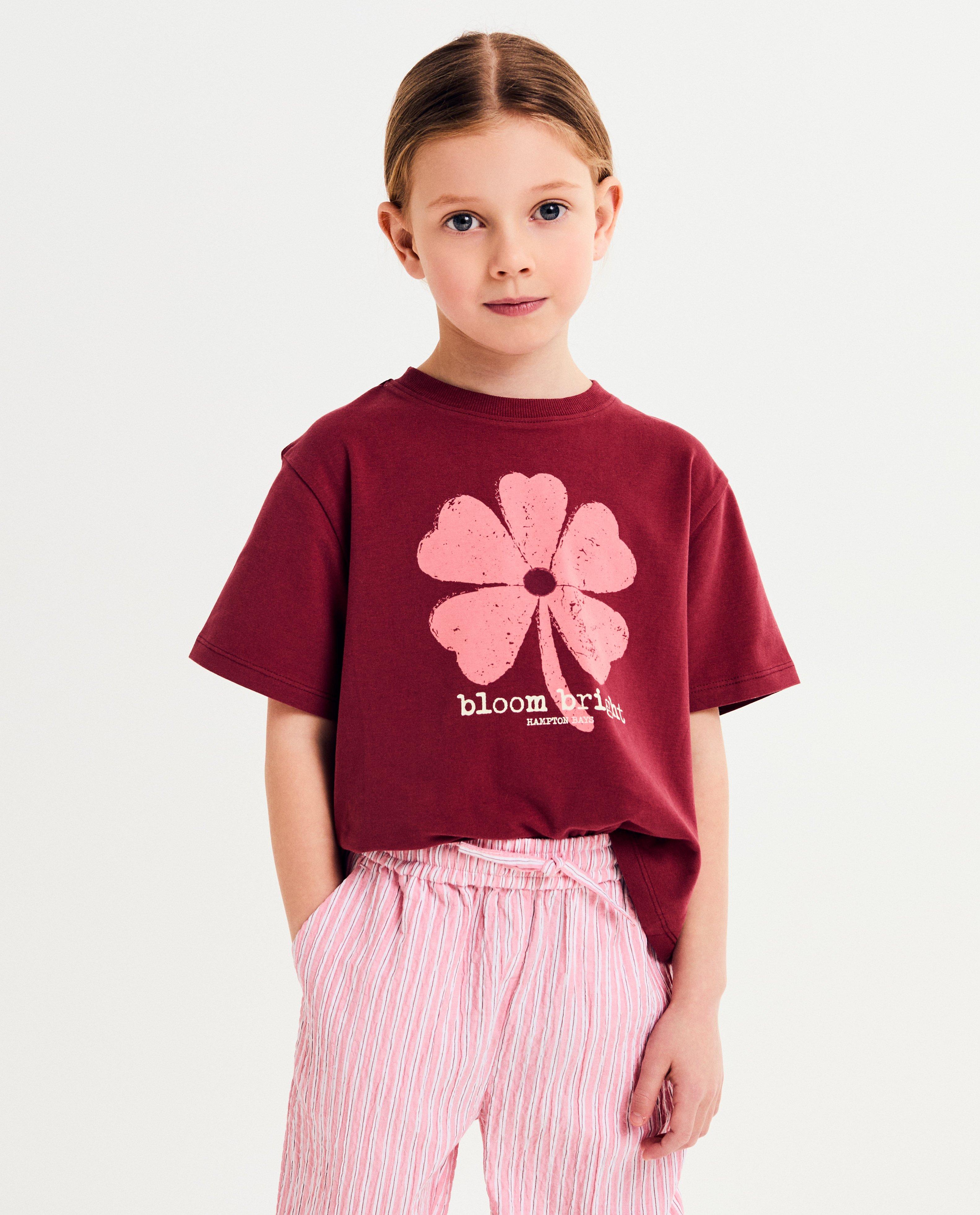 Tricou Hampton Bays cu imprimeu floral roșu închis