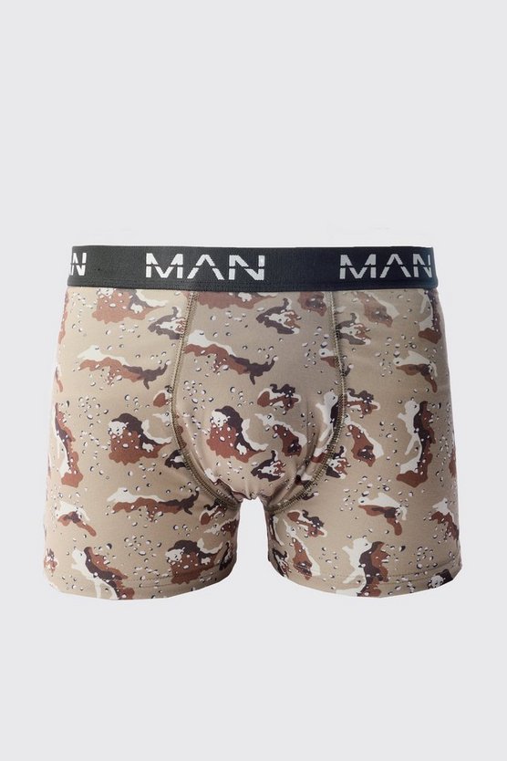 Boxershorts mit abstraktem Camouflage-Print