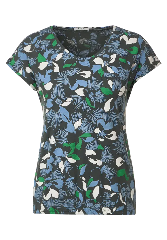 CECIL Blumenprint T-Shirt