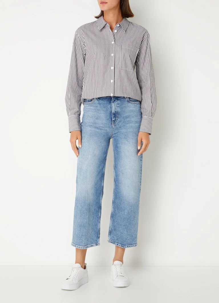 Whistles Blouse with stripe print and chest pocket