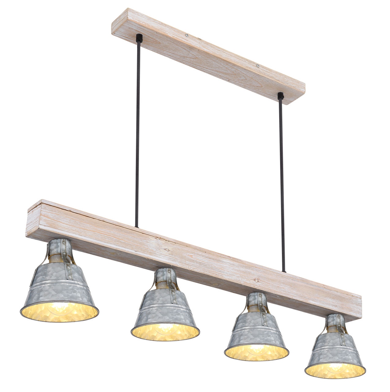 Globo Lighting - GÜNTHER I - Hängeleuchte Metall antik Dekorstanzungen, 4x E27