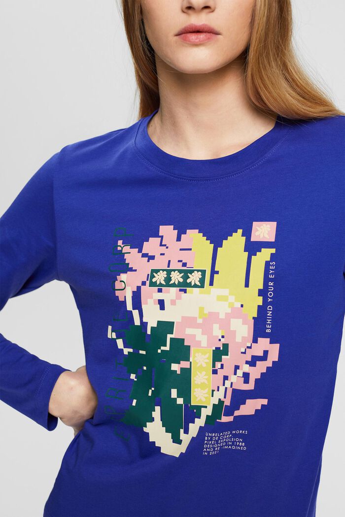 Longsleeve mit Retro-Print